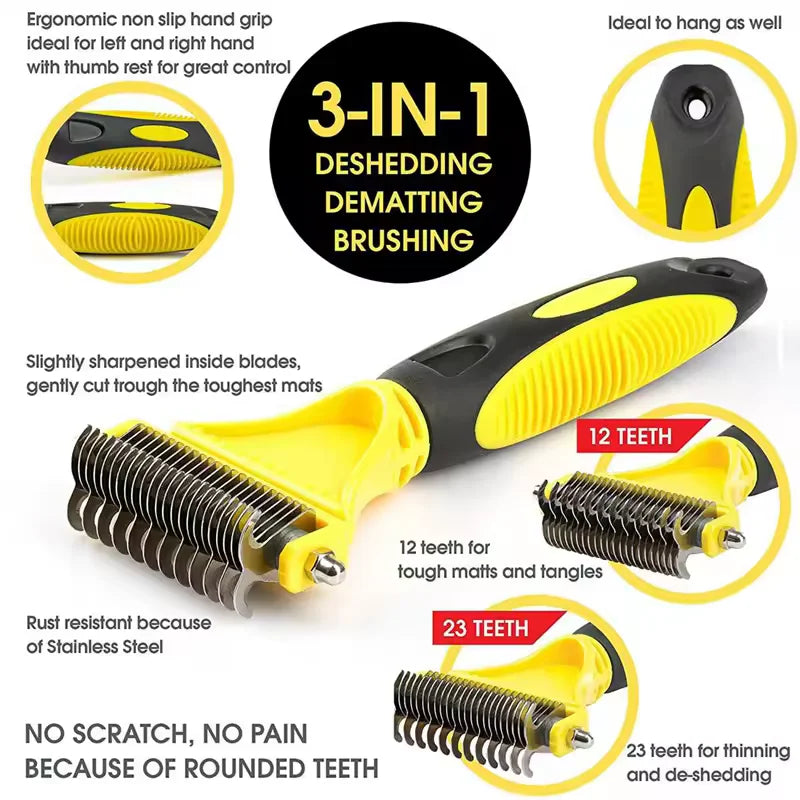 Pet Comb and Grooming Hair Brush