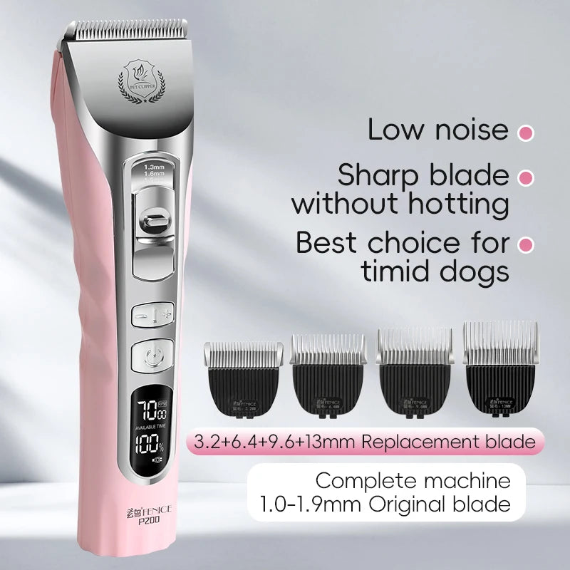 Dog Grooming Clippers Rechargeable Haircut Shaver for Trimming Salon