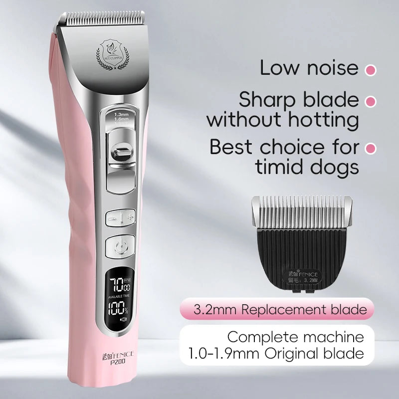 Dog Grooming Clippers Rechargeable Haircut Shaver for Trimming Salon