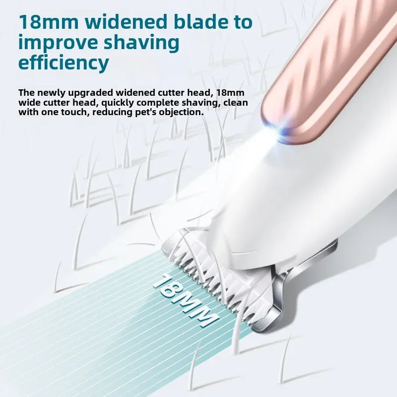 Smart Waterproof Pet Hair Shaver Electric Clipper