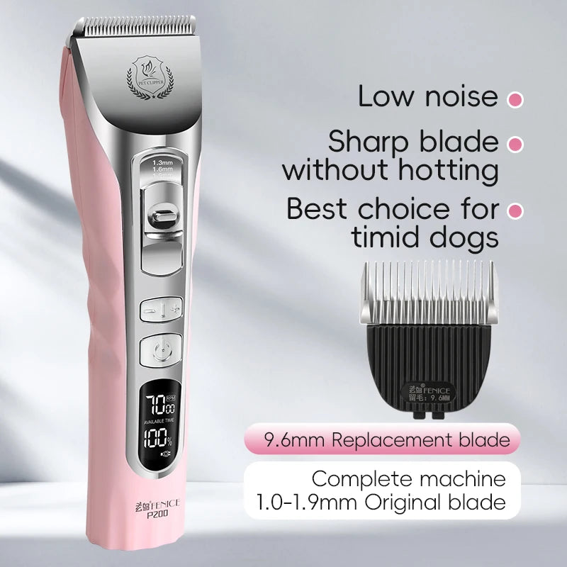 Dog Grooming Clippers Rechargeable Haircut Shaver for Trimming Salon