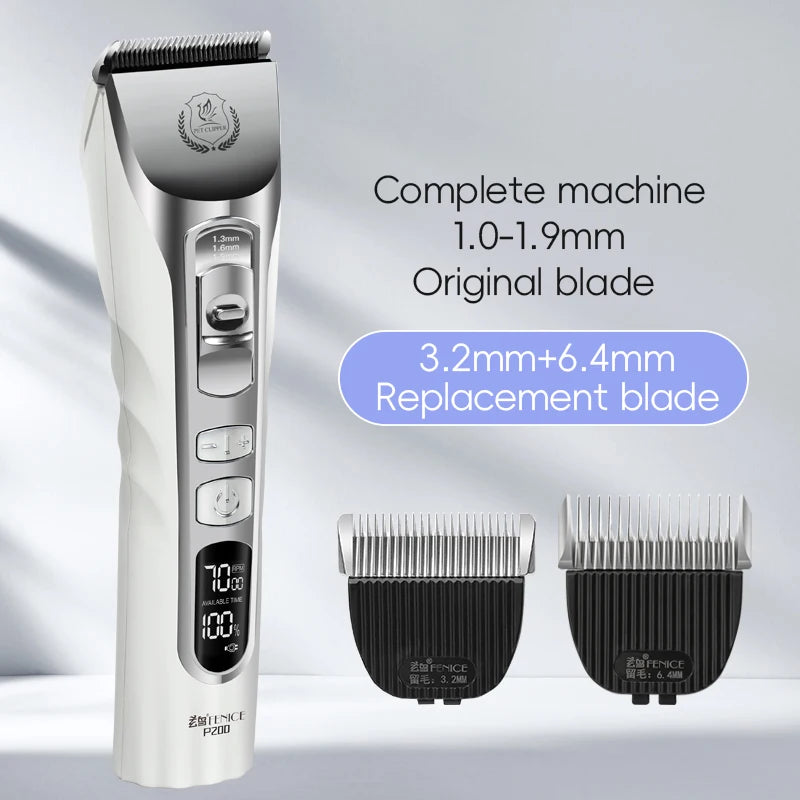 Dog Grooming Clippers Rechargeable Haircut Shaver for Trimming Salon