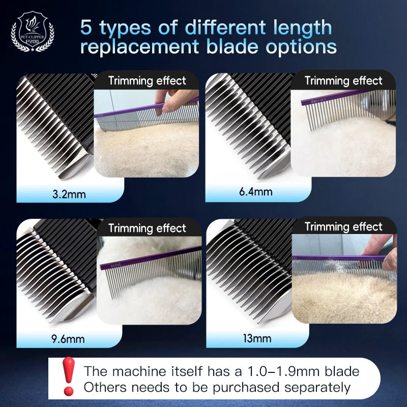 Dog Grooming Clippers Rechargeable Haircut Shaver for Trimming Salon