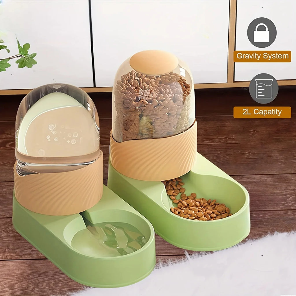 2-in-1 Automatic Cat Feeder & Water Dispenser
