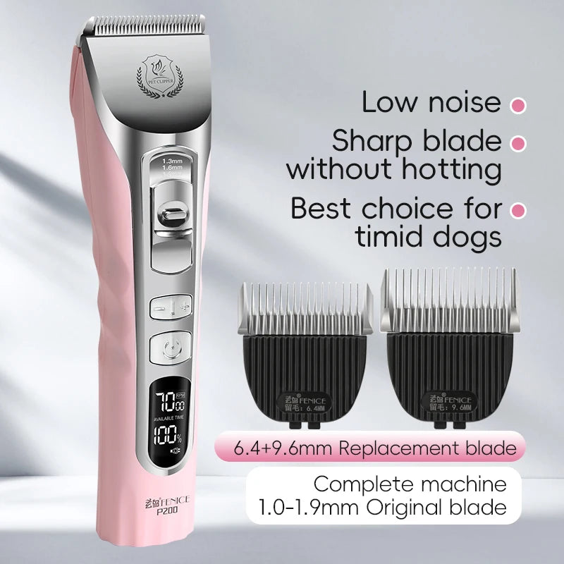 Dog Grooming Clippers Rechargeable Haircut Shaver for Trimming Salon