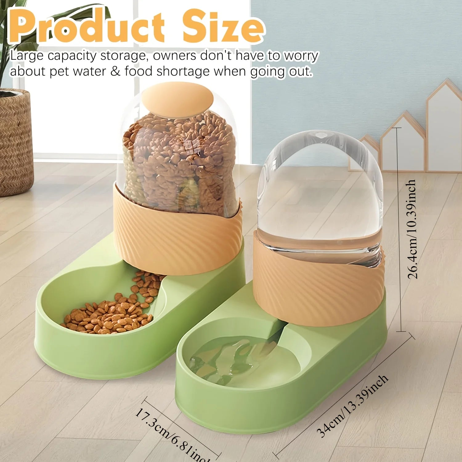 2-in-1 Automatic Cat Feeder & Water Dispenser