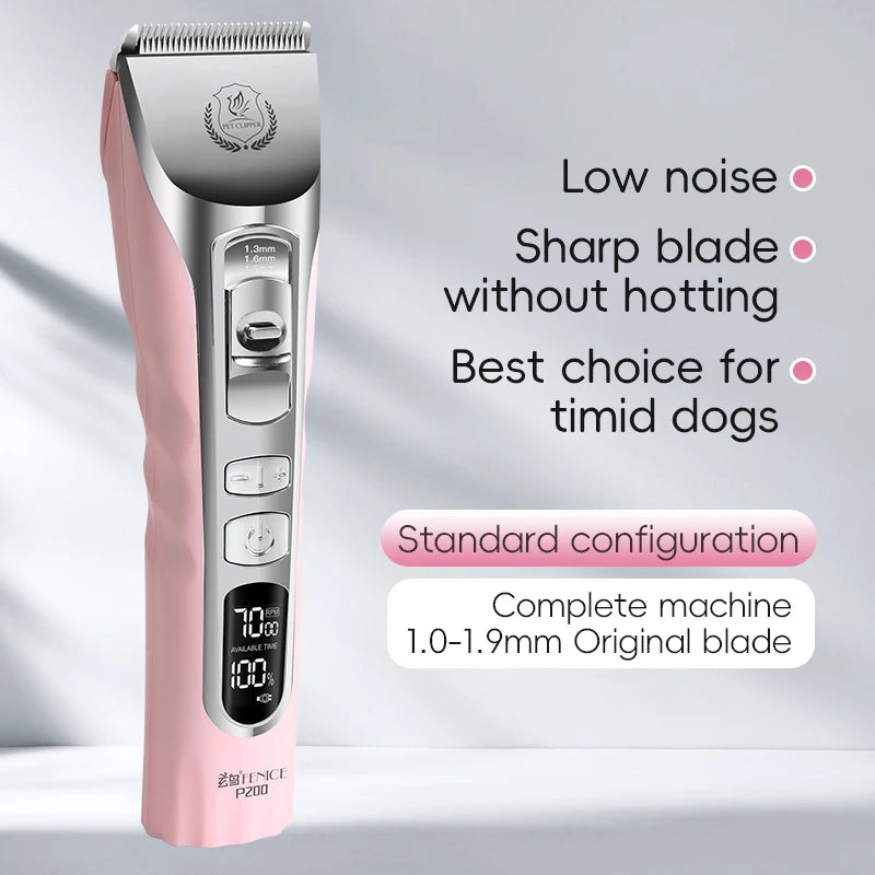 Dog Grooming Clippers Rechargeable Haircut Shaver for Trimming Salon