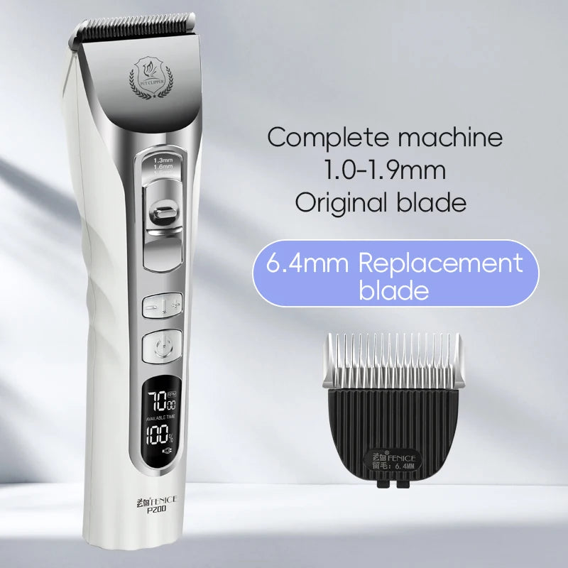Dog Grooming Clippers Rechargeable Haircut Shaver for Trimming Salon